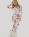 Toile de Jouy Base Layer Set - Cabernet