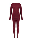 Ribbed Base Layer Set - Cabernet