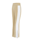 Stripe Perfect Ski Pant - Camel / White