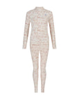 Toile de Jouy Base Layer Set - Petal Pink