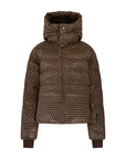 Apricity Oversized Ski Jacket - Chocolate / Gold