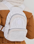 Sherpa Quilted Rucksack - White
