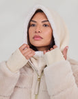 Ski Hood / Snood - Cream