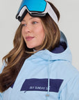 Celestial Goggles: White Strap / Gray Ice Blue Lens