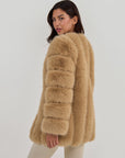 Faux Fox Fur Coat