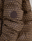 Apricity Oversized Ski Jacket - Chocolate / Gold