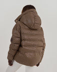 Apricity Oversized Ski Jacket - Chocolate / Gold
