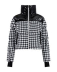 Cropped Bomber Ski Jacket – Houndstooth