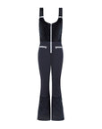 Quilted Velvet Ski Overall - Noir