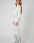 Racer Stripe Base Layer Set - White