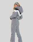 Chevron Ski Suit - Houndstooth