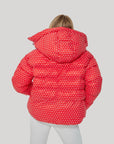 Apricity Oversized Ski Jacket - Red / White