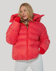 Apricity Oversized Ski Jacket - Red / White