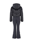 Chevron Ski Suit - Black Velvet