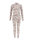 Toile de Jouy Base Layer Set - Cabernet