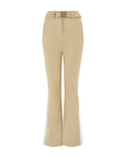 Stripe Perfect Ski Pant - Camel / White