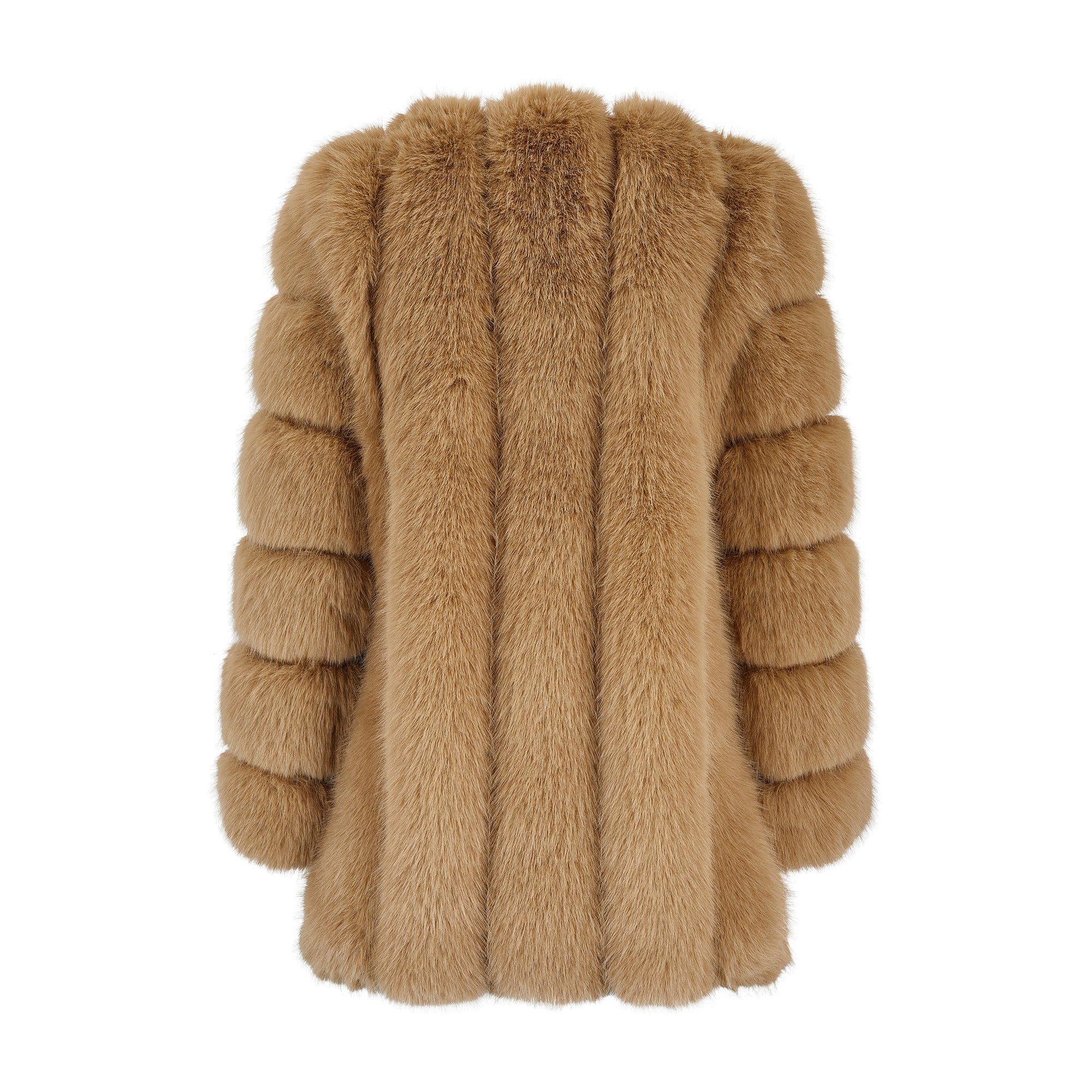 Faux Fox Fur Coat