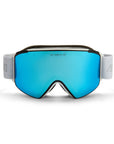 Celestial Goggles: White Strap / Gray Ice Blue Lens