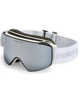 Celestial Goggles: White Strap / Gray Mirror Lens