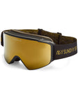 Celestial Goggles: Black Strap / Gray Gold Lens