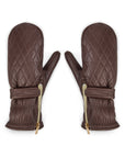 Wanderlust Shearling Ski Mittens - Chocolate