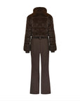 Altitude Faux Fur Ski Suit - Chocolat Chaud