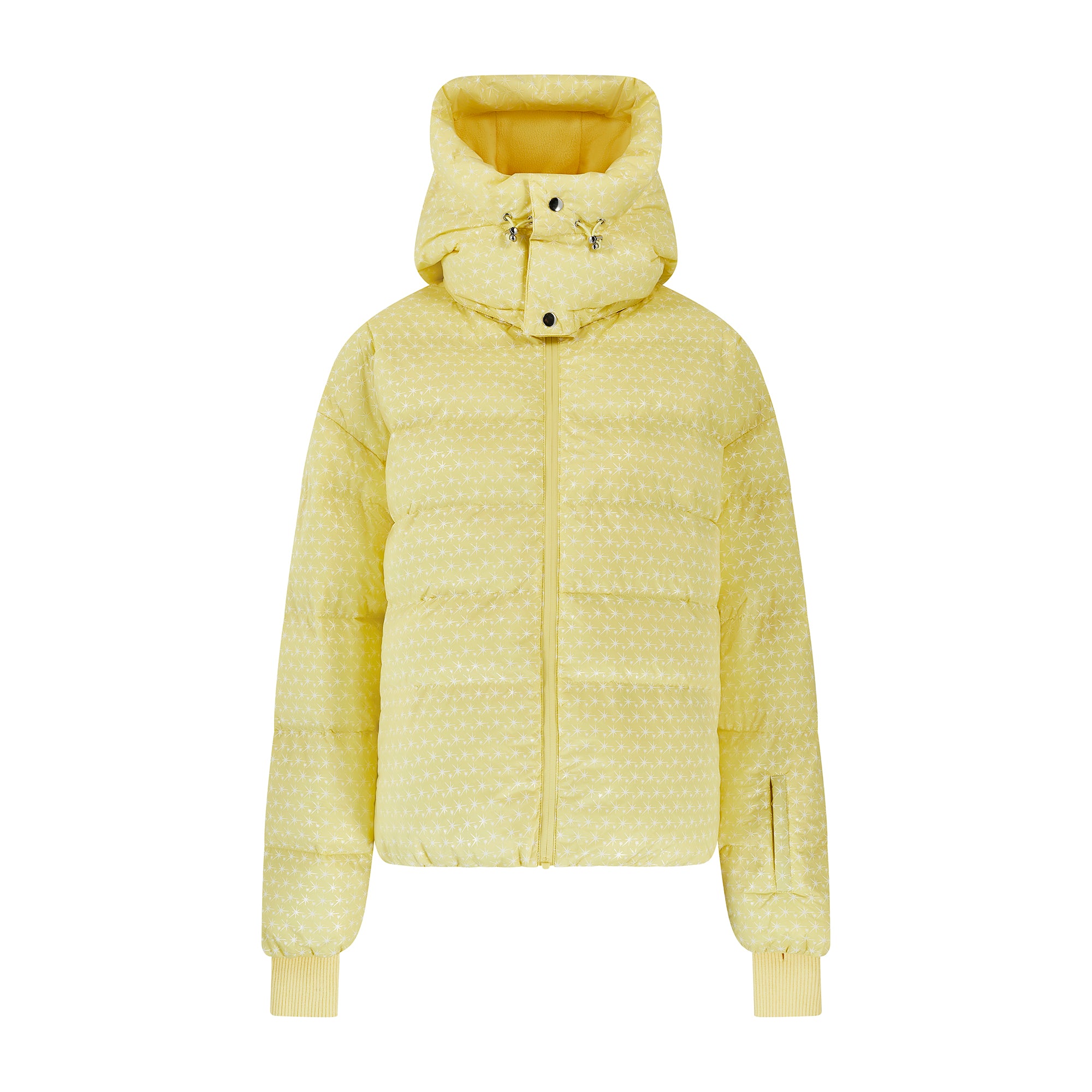 Apricity Oversized Ski Jacket - Yellow / White