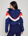 Chevron Ski Suit - Navy