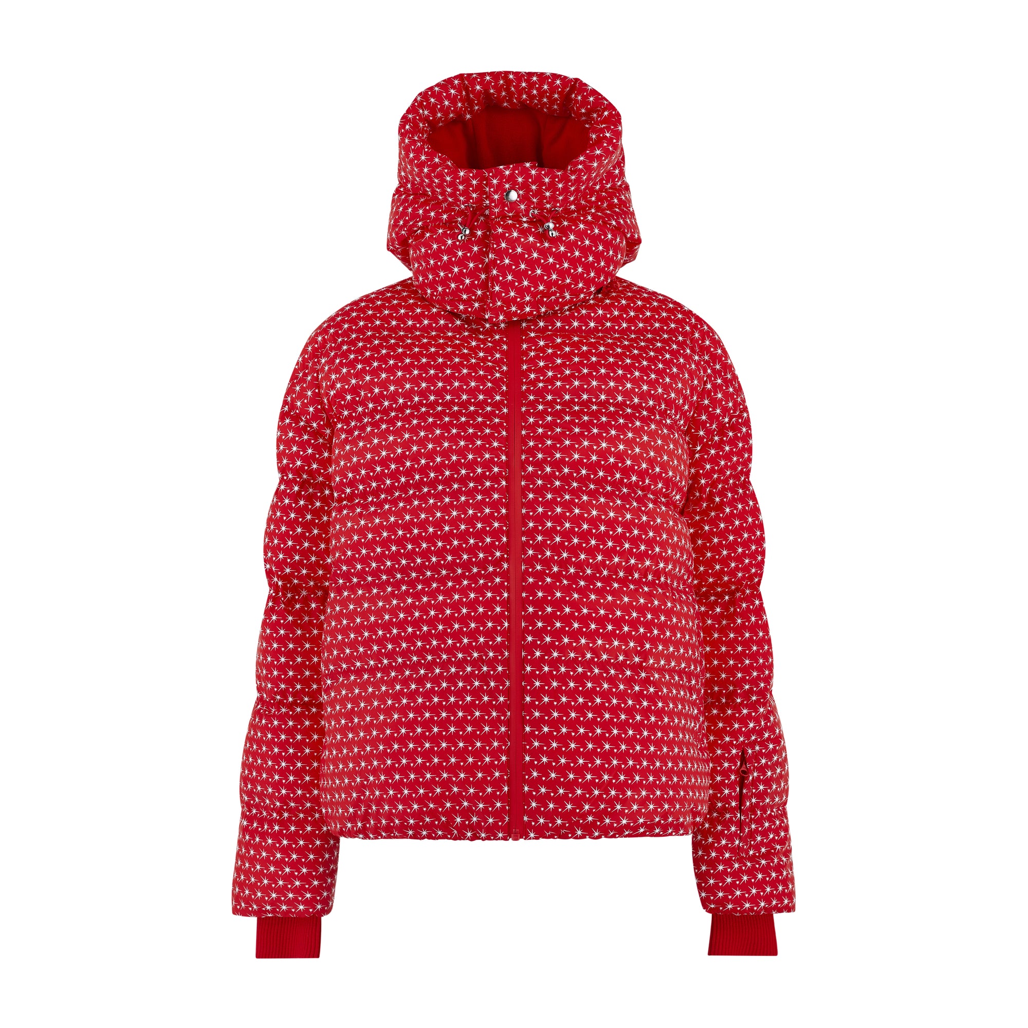Apricity Oversized Ski Jacket - Red / White