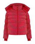 Apricity Oversized Ski Jacket - Red / White