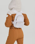 Sherpa Quilted Rucksack - White