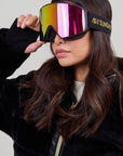 Celestial Goggles: Black Strap / Gray Pink Lens
