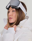 Celestial Goggles: White Strap / Gray Mirror Lens