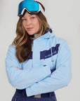 Celestial Goggles: White Strap / Gray Ice Blue Lens