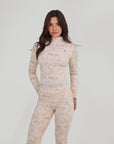 Toile de Jouy Base Layer Set - Petal Pink