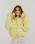Apricity Oversized Ski Jacket - Yellow / White