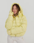 Apricity Oversized Ski Jacket - Yellow / White