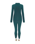 Chevron Base Layer Set - Forest Green