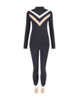 Chevron Base Layer Set - Black
