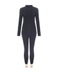 Chevron Base Layer Set - Black