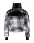 Cropped Bomber Ski Jacket – Houndstooth