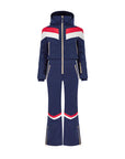 Chevron Ski Suit - Navy