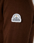 Contour Merino Mid Layer Top - Chocolate