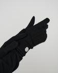 Cashmere Cable Gloves - Black