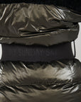 Shearling Pioneer Puffer Ski Jacket - Charcoal Black