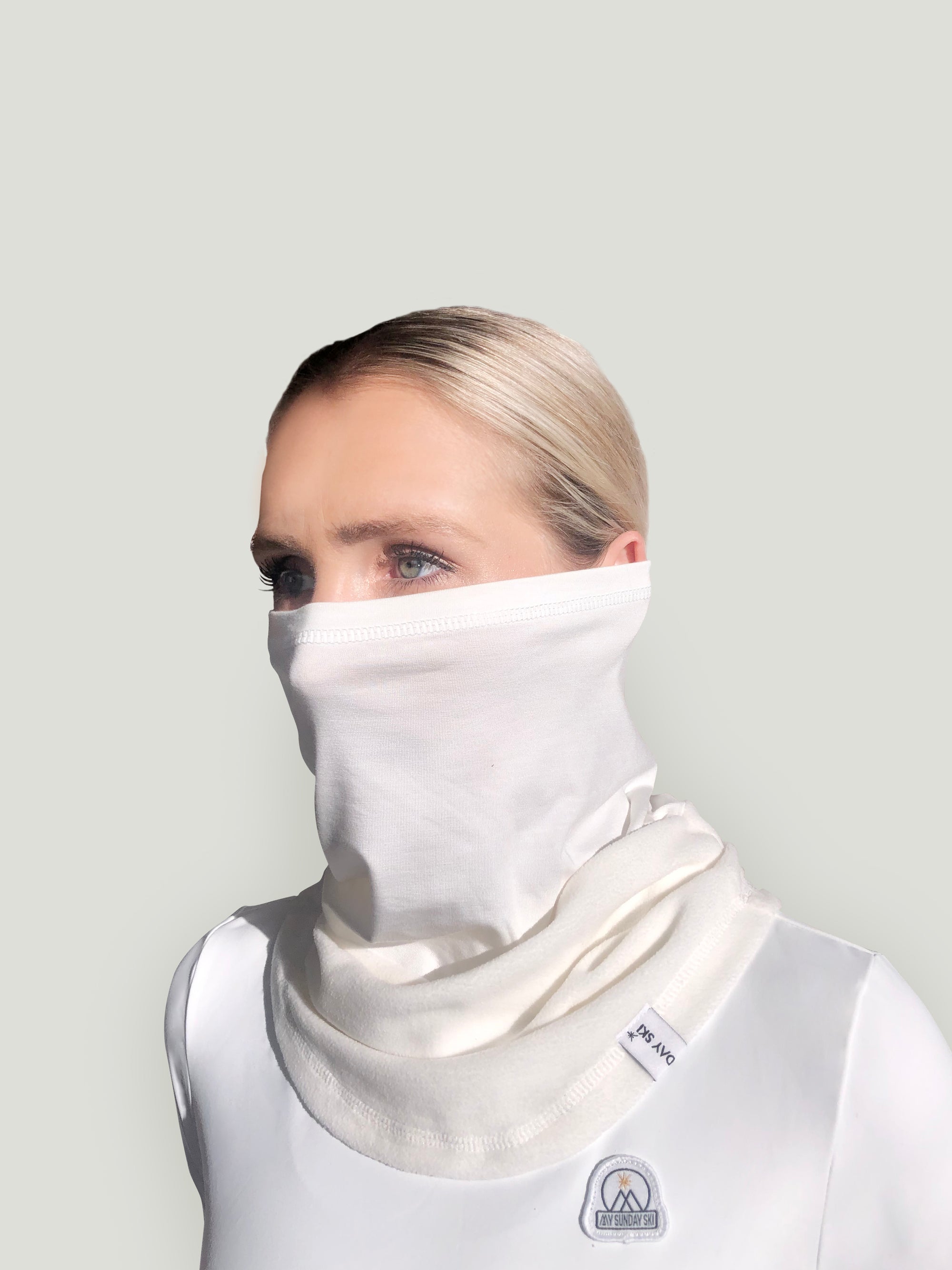 Face &amp; Neck Gaiter - White